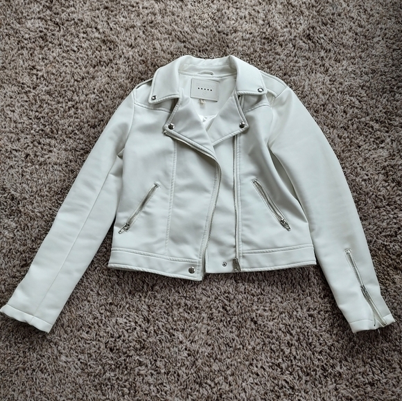 BlankNYC vegan leather white jacket XS - Picture 4 of 9